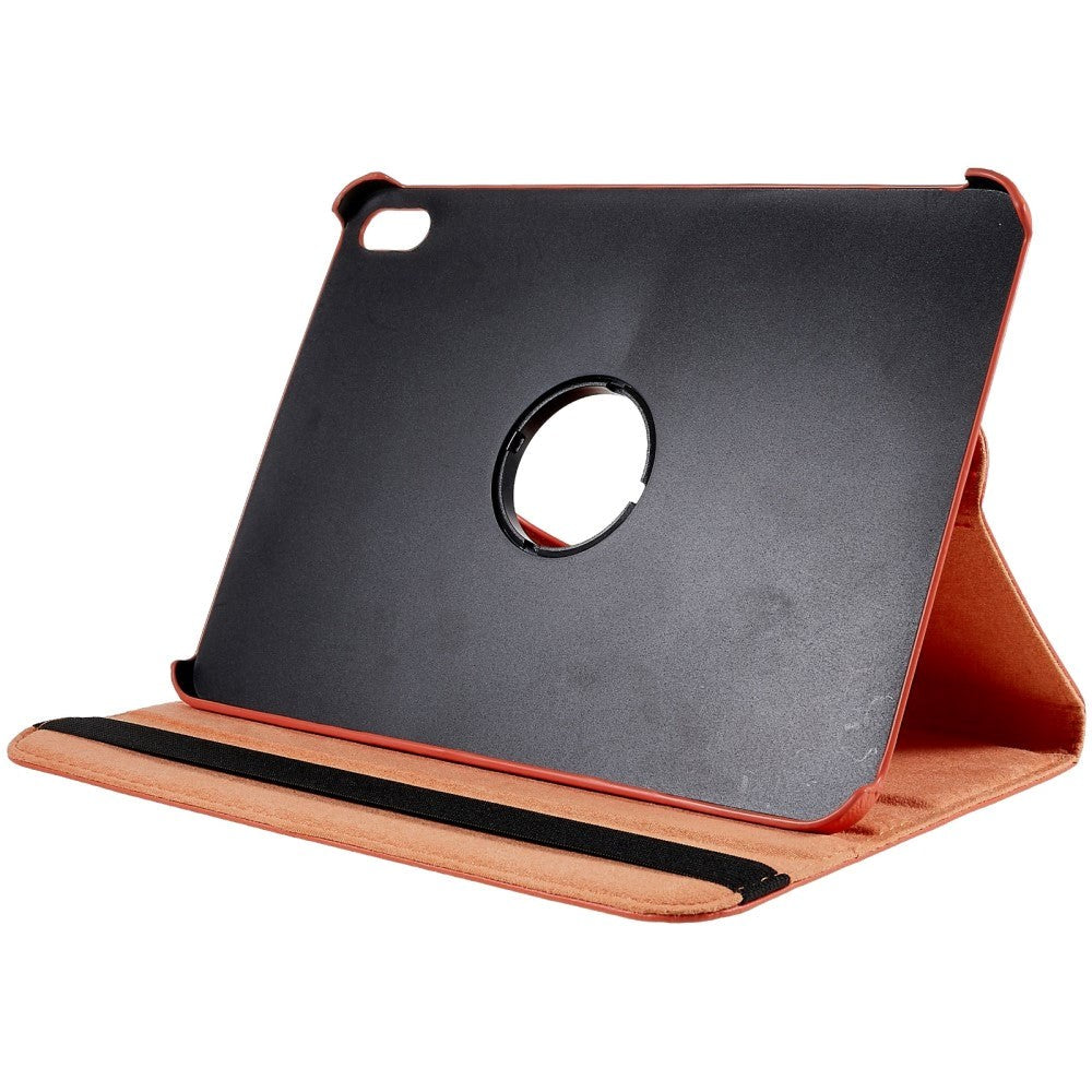 EIDERWOOD iPad 10.9" (2022) Klassiskt Läder Fodral m. 360⁰ Stativfunktion - Orange