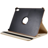 EIDERWOOD iPad 10.9" (2022) Klassiskt Läder Fodral m. 360⁰ Stativfunktion - Khaki