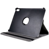 EIDERWOOD iPad 10.9" (2022) Klassiskt Läder Fodral m. 360⁰ Stativfunktion - Silver