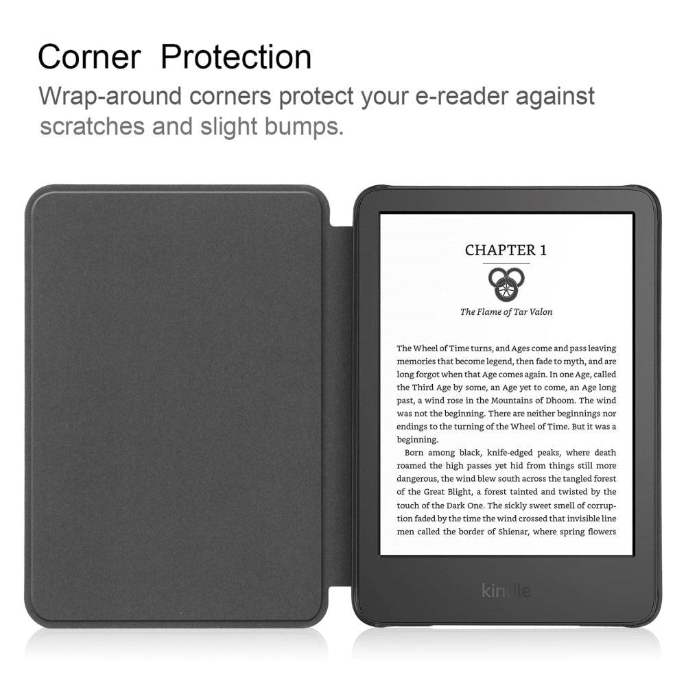 Amazon Kindle 11th Generation (2022) Fodral i Konstläder - Grå