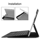 Microsoft Surface Pro 9 Läderfodral m. Stand - Svart