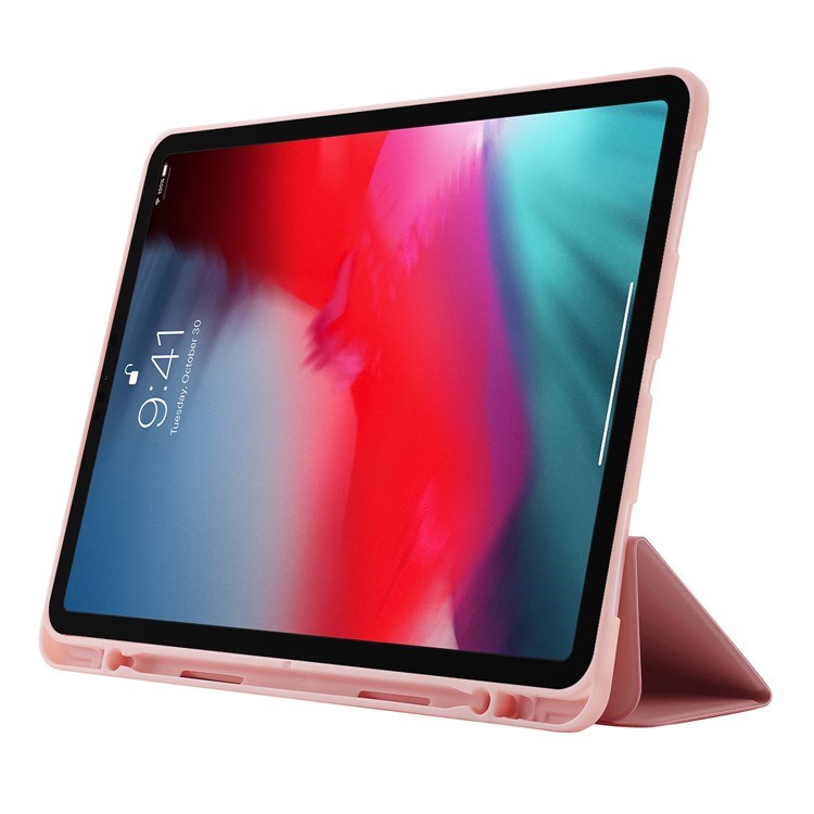 EIDERWOOD iPad Pro 11" (2022 / 2021 / 2020 / 2018) Tri-Fold Konstläder Fodral – Rosa