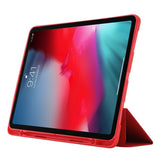 EIDERWOOD iPad Pro 11" (2022 / 2021 / 2020 / 2018) Tri-Fold Konstläder Fodral – Röd
