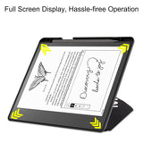 Amazon Kindle Scribe 11th generationen (2022) Origami Läder Fodral med Pennhållare - "Don't Touch Me"