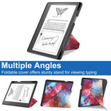 Amazon Kindle Scribe 11th generationen (2022) Origami Läder Fodral med Pennhållare - Galaxy