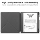 Amazon Kindle Scribe 11th generationen (2022) Origami Läder Fodral med Pennhållare - Färgglada Fjärilar