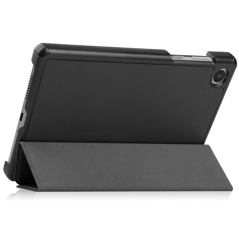 EIDERWOOD Lenovo Tab M8 (4. Gen.) Tri-Fold Konstläder Flip Fodral - Svart