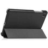 EIDERWOOD Lenovo Tab M8 (4. Gen.) Tri-Fold Konstläder Flip Fodral - Svart