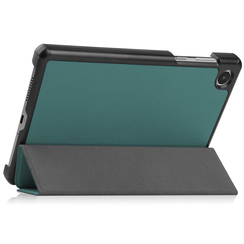 EIDERWOOD Lenovo Tab M8 (4. Gen.) Tri-Fold Konstläder Flip Fodral - Grön