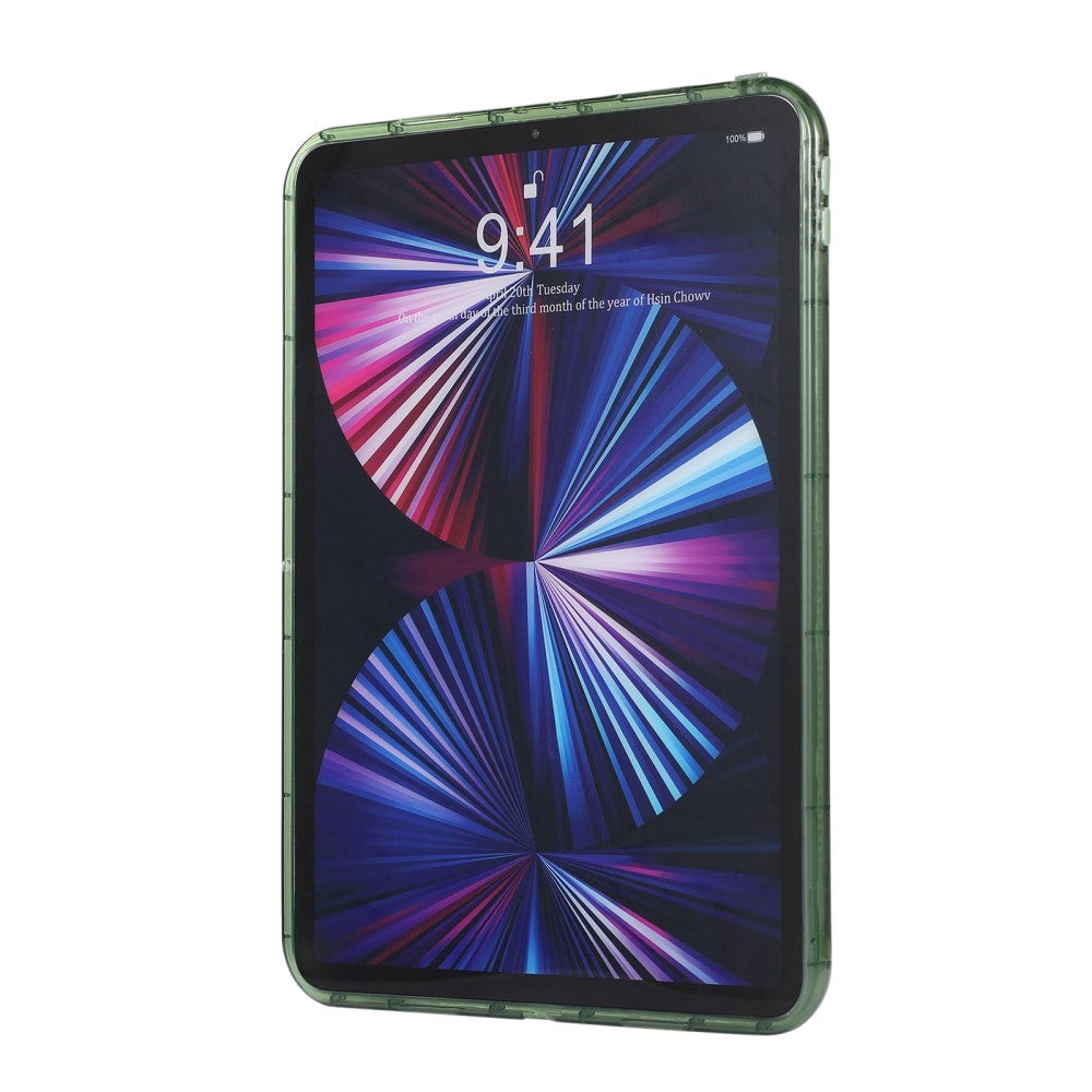 iPad Pro 11" (2022/2021/2020/2018) Flexibelt Plast Skal - Spår - Transparent / Grön