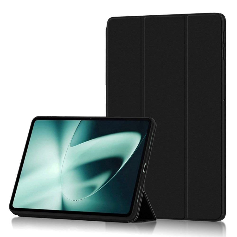 OnePlus Pad / Oppo Pad 2 Tri-Fold PU-Läder Fodral - Svart