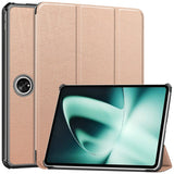 OnePlus Pad / Oppo Pad 2 Tri-Fold Fodral m. Väckningsfunktion - Rose Gold