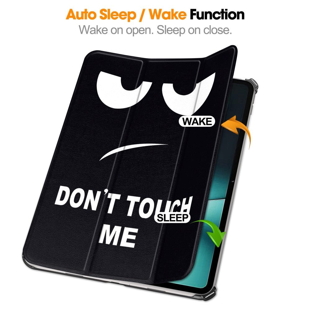 OnePlus Pad / Oppo Pad 2 PU-Läder Fodral med Tri-fold Stand & Wake-up Funktion - "Don't Touch Me"