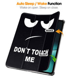 OnePlus Pad / Oppo Pad 2 PU-Läder Fodral med Tri-fold Stand & Wake-up Funktion - "Don't Touch Me"