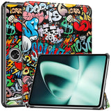 OnePlus Pad / Oppo Pad 2 PU-Läder Fodral med Tri-fold Stand & Wake-up Funktion - Grafitti