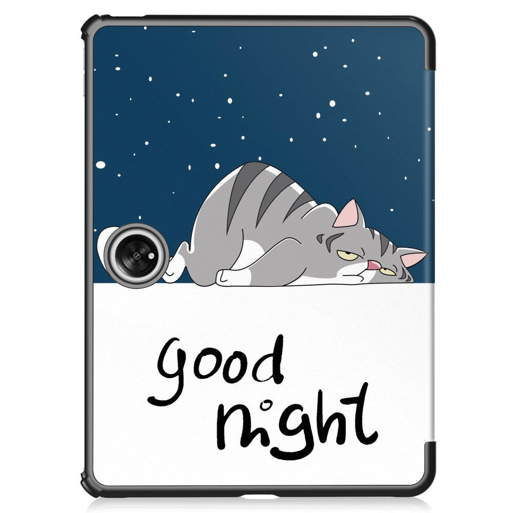 OnePlus Pad / Oppo Pad 2 PU-Läder Fodral med Tri-fold Stand & Wake-up Funktion - "Good Night"