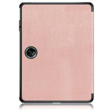 OnePlus Pad / Oppo Pad 2 Tri-Fold Konstläder Fodral med Stativfunktion - Rose Gold