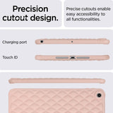 iPad 9.7" (2018-2017) / iPad Air / iPad Air 2 Skal Flexibel Plast - Romb-design - Rosa