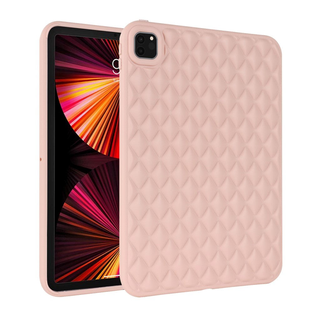 iPad Pro 11" ( 2022 / 2021 / 2020) Skal Flexibel Plast - Romb-design - Rosa