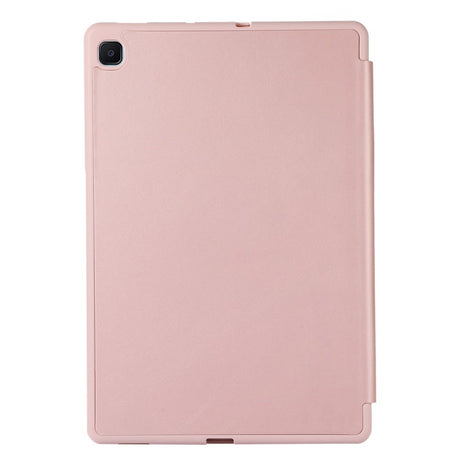 Samsung Galaxy Tab S6 Lite (2020-2024) Magnetisk Tri-Fold Konstläder Fodral med Stativfunktion - Rose Gold