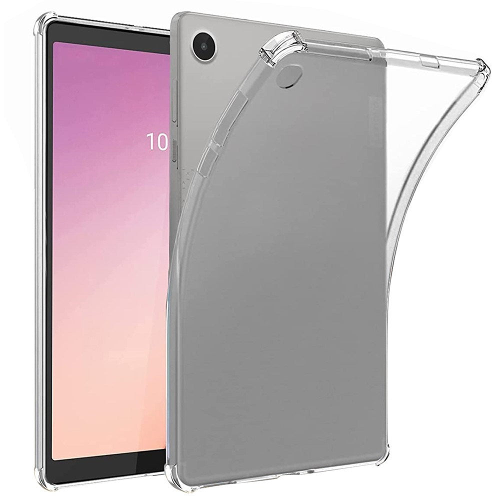 Lenovo Tab M8 (4:e Gen.) Flexibelt Plast Skal med Stötdämpande Hörn - Genomskinlig