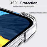 Lenovo Tab M8 (4:e Gen.) Flexibelt Plast Skal med Stötdämpande Hörn - Genomskinlig