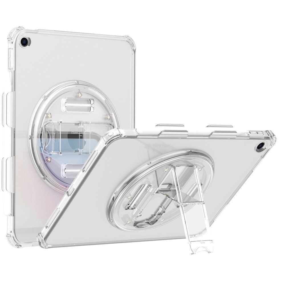 iPad 10.2" (2021 / 2020 / 2019) Hård Plast Skal med Handhållare, Kickstand och Axelrem