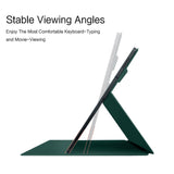 EIDERWOOD Samsung Galaxy Tab S8 / S7 Konstläder Flip Fodral m. Penn Hållare - Grön