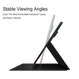 EIDERWOOD Samsung Galaxy Tab S8 / S7 Konstläder Flip Fodral m. Penn Hållare - Svart