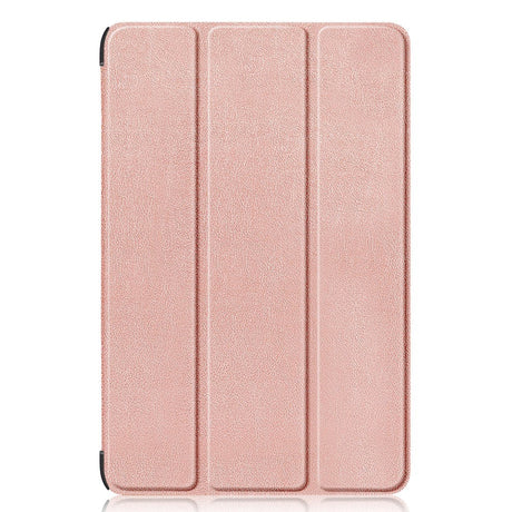 Samsung Galaxy Tab S9 Tri-Fold Läder Fodral med Stativfunktion - Rose Gold