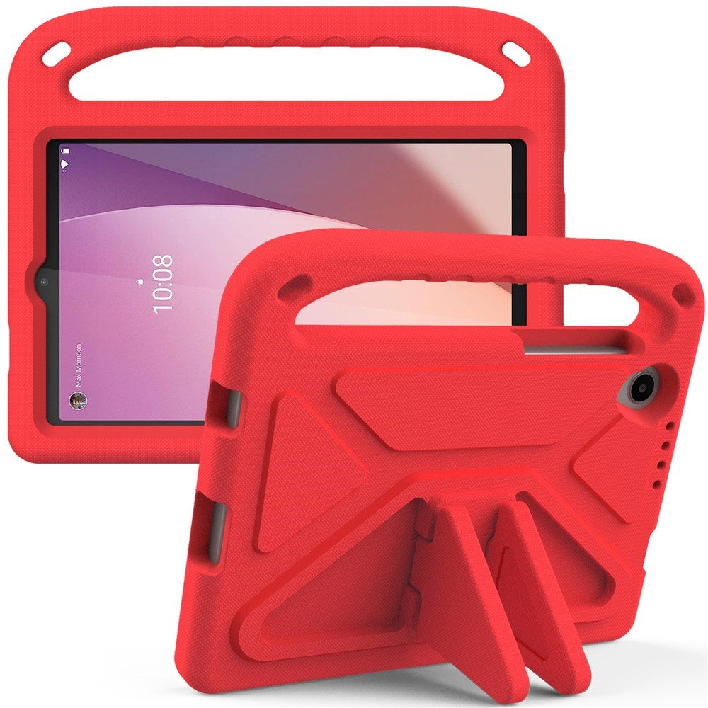 EIDERWOOD Lenovo Tab M8 (4. Gen.) Barn Skal m. Handtag & Ståfunktion - Röd