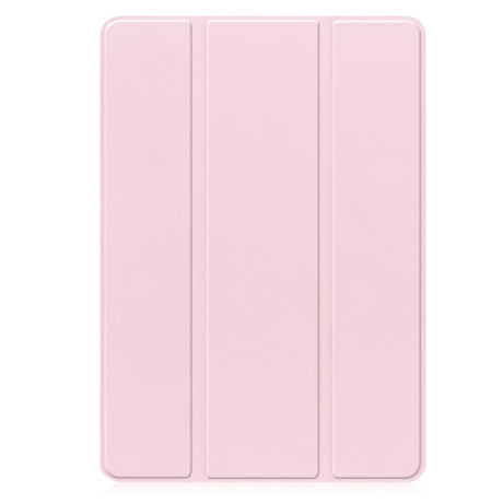 Samsung Galaxy Tab S9+ (Plus) Magnetisk Tri-Fold Konstläder Fodral med Stativfunktion - Rosa