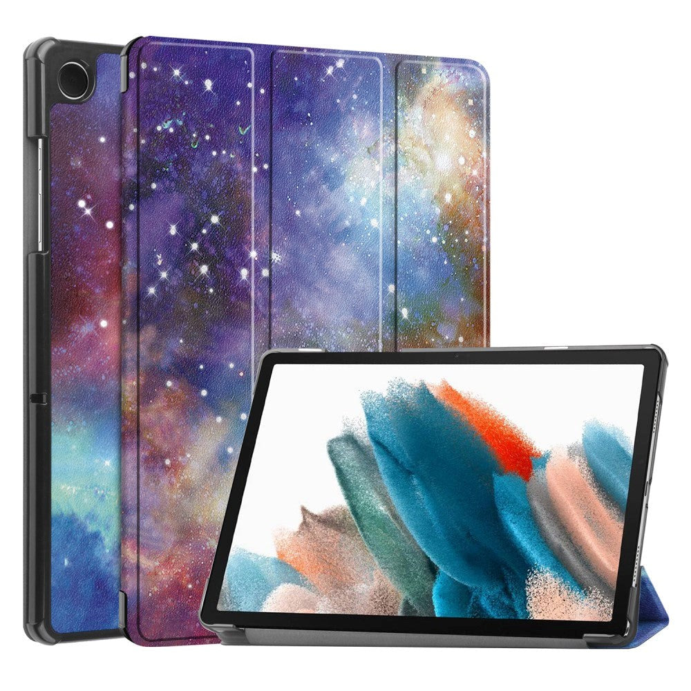 Samsung Galaxy Tab A9 Tri-Fold Tri-Fold Konstläder Fodral - Galaxy