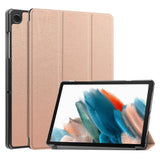 Samsung Galaxy Tab A9 Tri-Fold Läder Fodral med Stativfunktion - Rose Gold