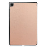 Samsung Galaxy Tab A9 Tri-Fold Läder Fodral med Stativfunktion - Rose Gold