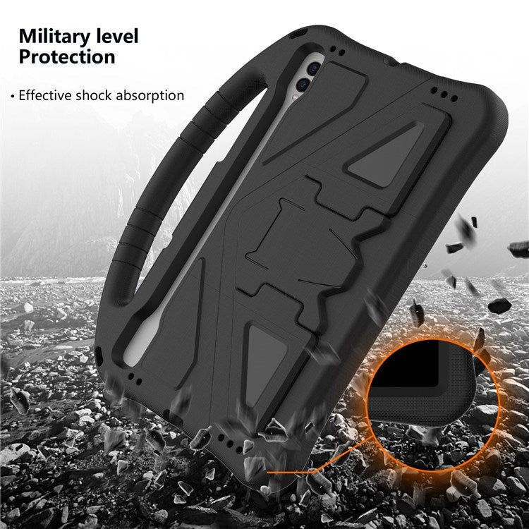 EIDERWOOD Samsung Galaxy Tab S9 / S8 / S7 Barnvänligt Skal m. Handtag & Ställfunktion - Svart