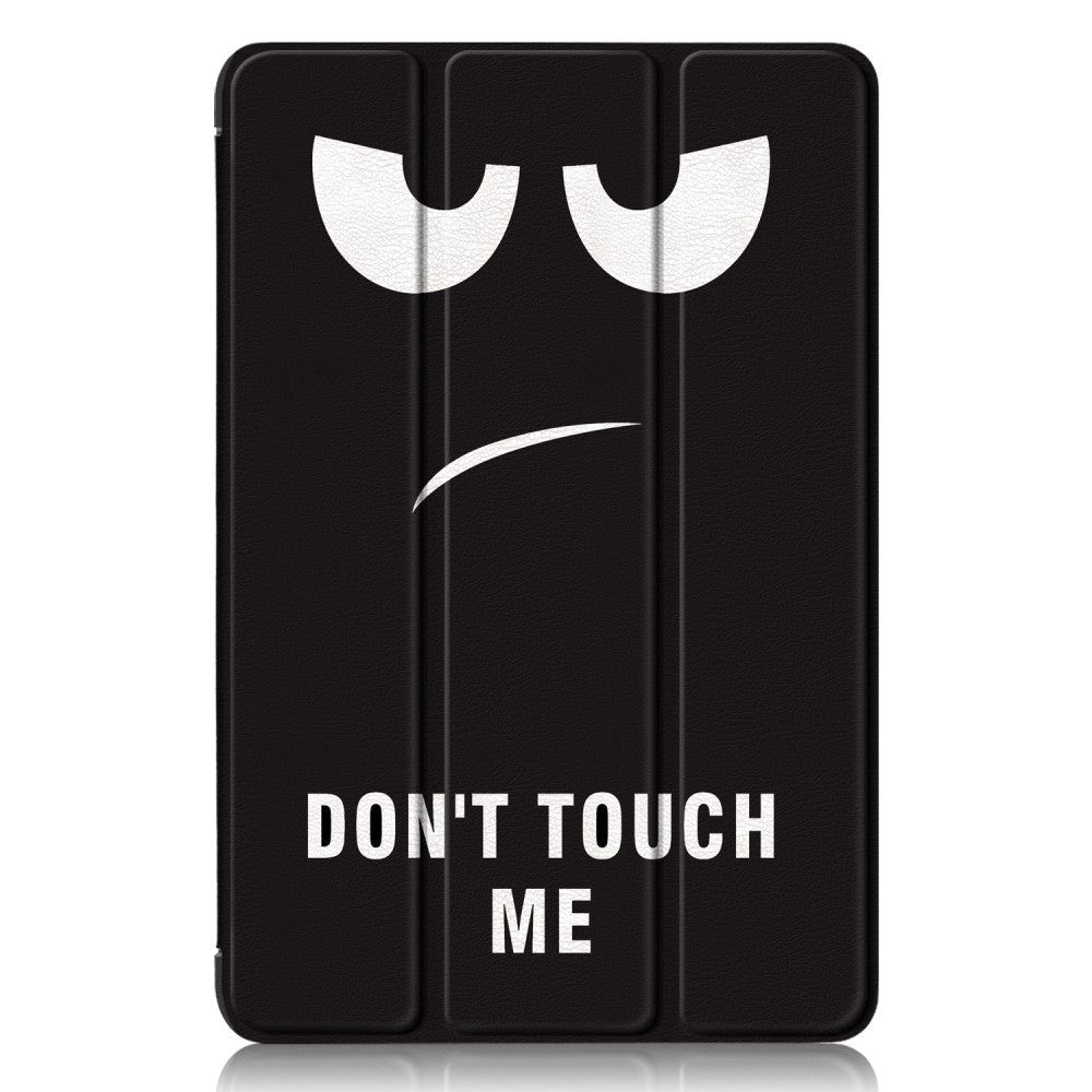 Samsung Galaxy Tab A9+ (Plus) Tri-Fold Konstläder Fodral med Sleep-Wake Funktion - "Don't Touch Me"