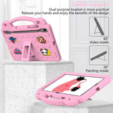 EIDERWOOD Samsung Galaxy Tab S11 / S10 Lite / S10 FE / S9 FE / S9 / S8 / S7 Barnskal med Stativ & Handhållare - Rosa