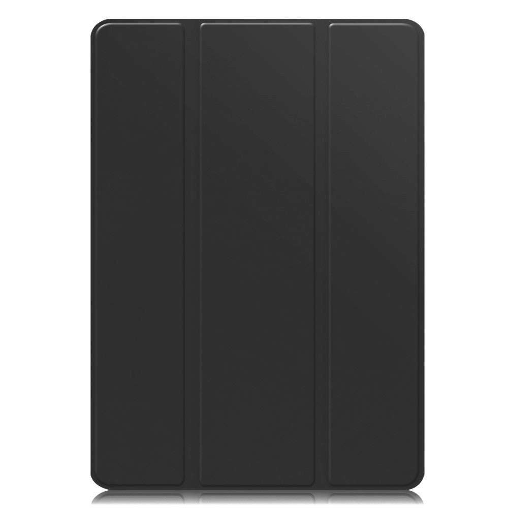 Samsung Galaxy Tab S9 FE Magnetisk Tri-Fold Konstläder Fodral med Stativfunktion - Svart