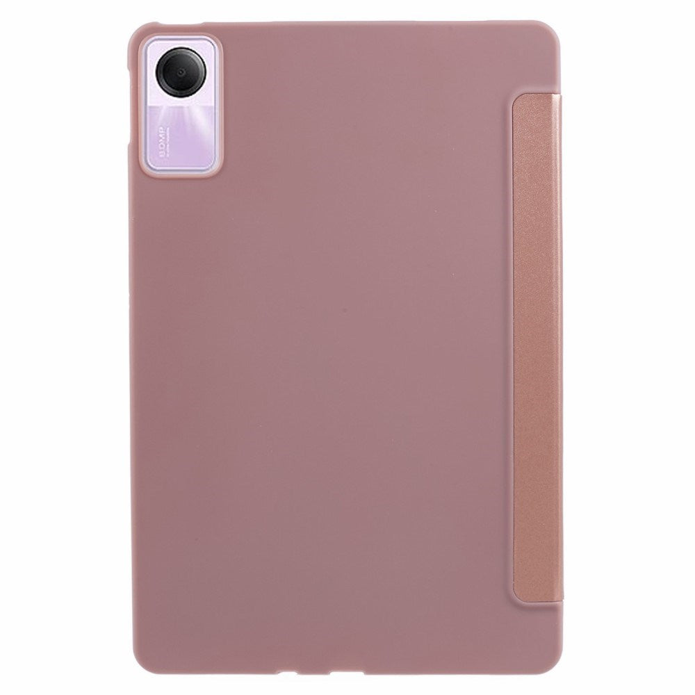 EIDERWOOD Xiaomi Redmi Pad SE Tri-Fold Konstläder Fodral - Rose Gold