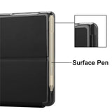 EIDERWOOD Microsoft Surface Go 4 Konstläder Flip Fodral - Svart