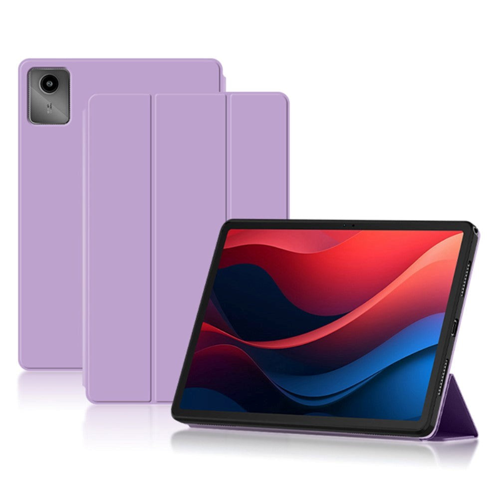 Lenovo Tab M11 Tri-Fold Läder Flip Fodral - Lila