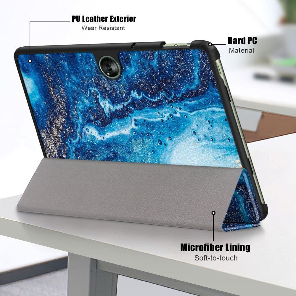 OnePlus Pad Go PU-Läder Fodral med Tri-Fold Stand & Wake-up Funktion - Vågor