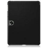 OnePlus Pad Go Tri-Fold Konstläder Fodral med Stativfunktion - Svart