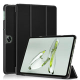 OnePlus Pad Go Tri-Fold Konstläder Fodral med Stativfunktion - Svart