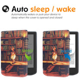 Pocketbook Verse Pro Fodral i Konstläder med Sleep-Wake Funktion - Bibliotek