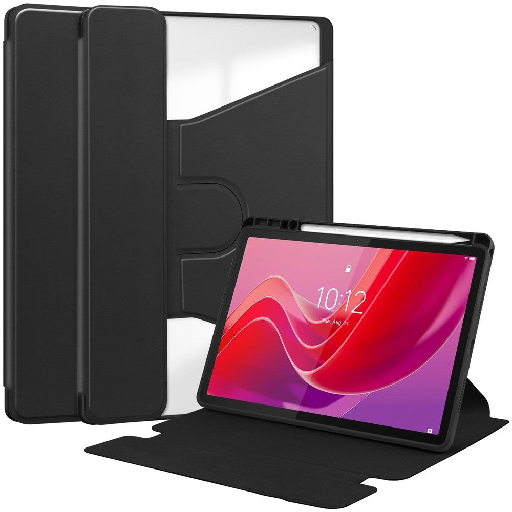 Lenovo Idea Tab 11" / Tab M11 EIDERWOOD Surfplatta Fodral med Stylus-Pennhållare - Svart