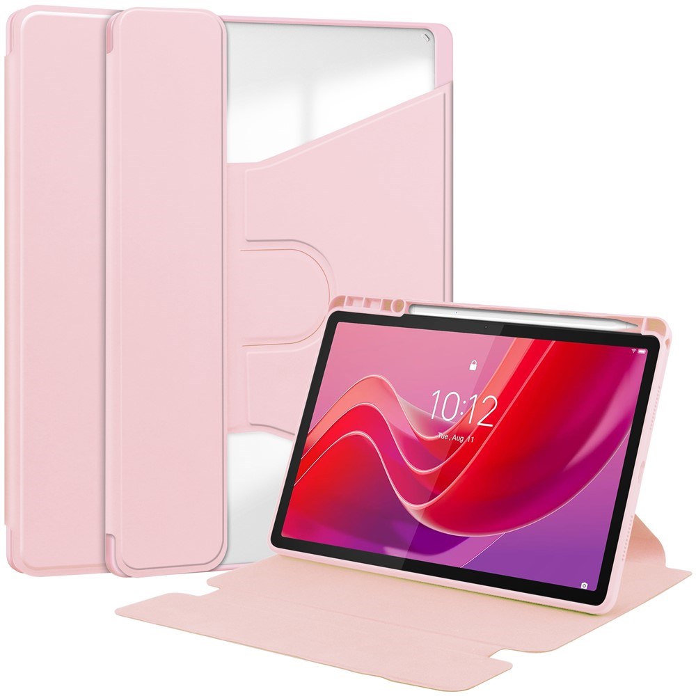 Lenovo Idea Tab 11" / Tab M11 EIDERWOOD Surfplatta Fodral med Stylus-Pennhållare - Rosa