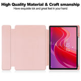 Lenovo Idea Tab 11" / Tab M11 EIDERWOOD Surfplatta Fodral med Stylus-Pennhållare - Rosa