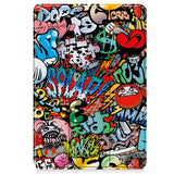 EIDERWOOD Xiaomi Pad 6S Pro Tri-Fold Tri-Fold Konstläder Fodral med Sleep-Wake Funktion - Graffiti